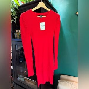 Forever 21 Bold Red Ribbed Top